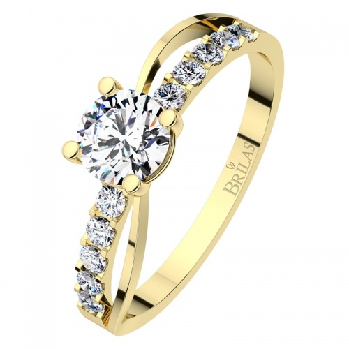 Paloma Gold - zaujímavý zásnubný prsteň zo žltého zlata