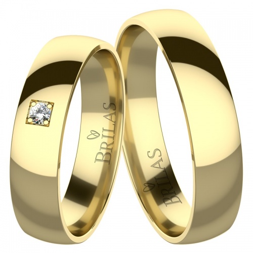 Norma Gold Diamond  - snubné prstene zo žltého zlata