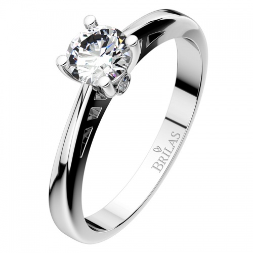 Vilma White - sofistikovaný zásnubný prsteň z bieleho zlata