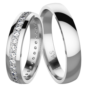Raison White - snubné prstene z bieleho zlata
